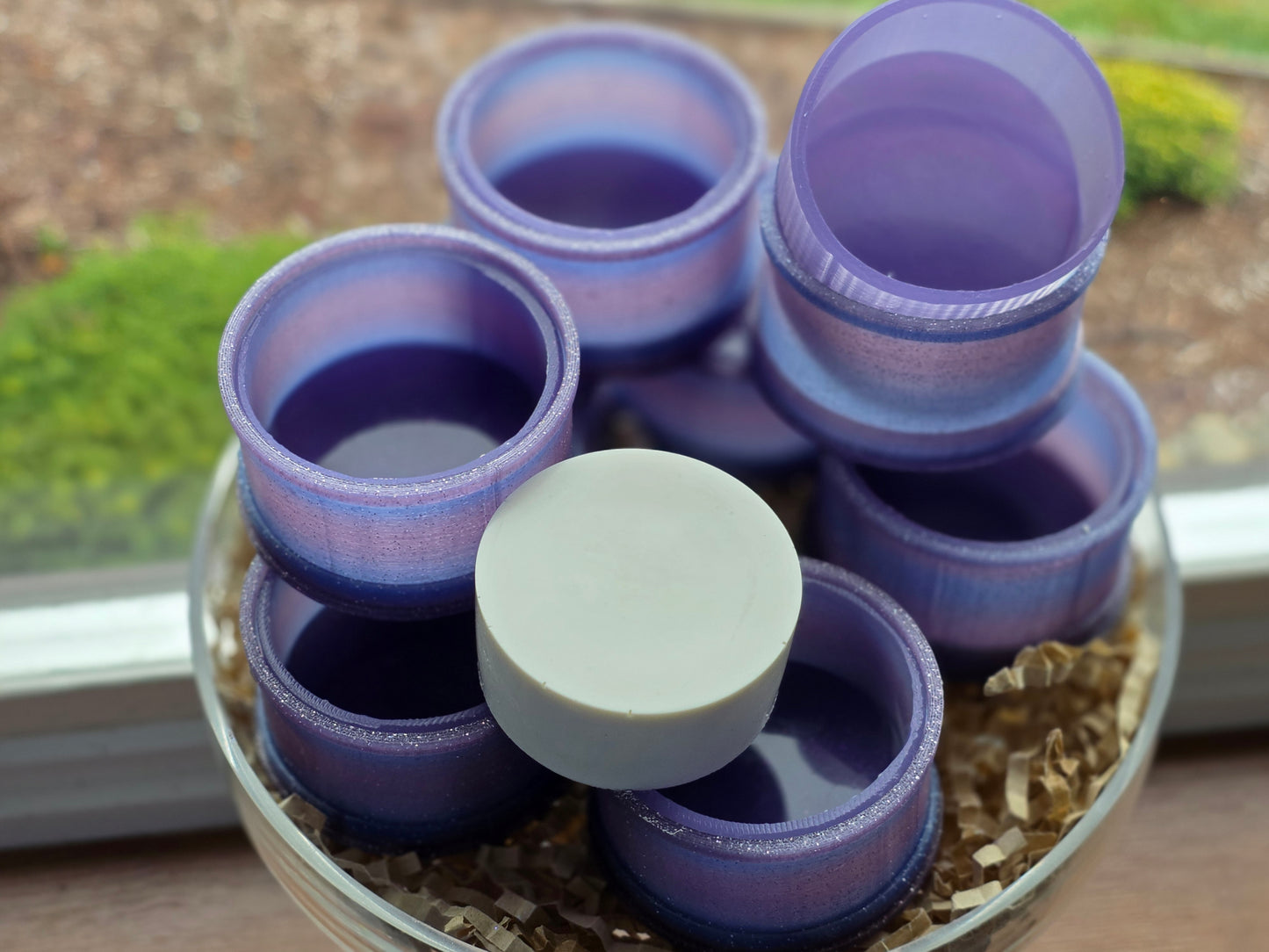 MINI PLAIN PIXIE BLING CUP SET - (1-3/4") (SET OF 6) AND (SET OF 8)