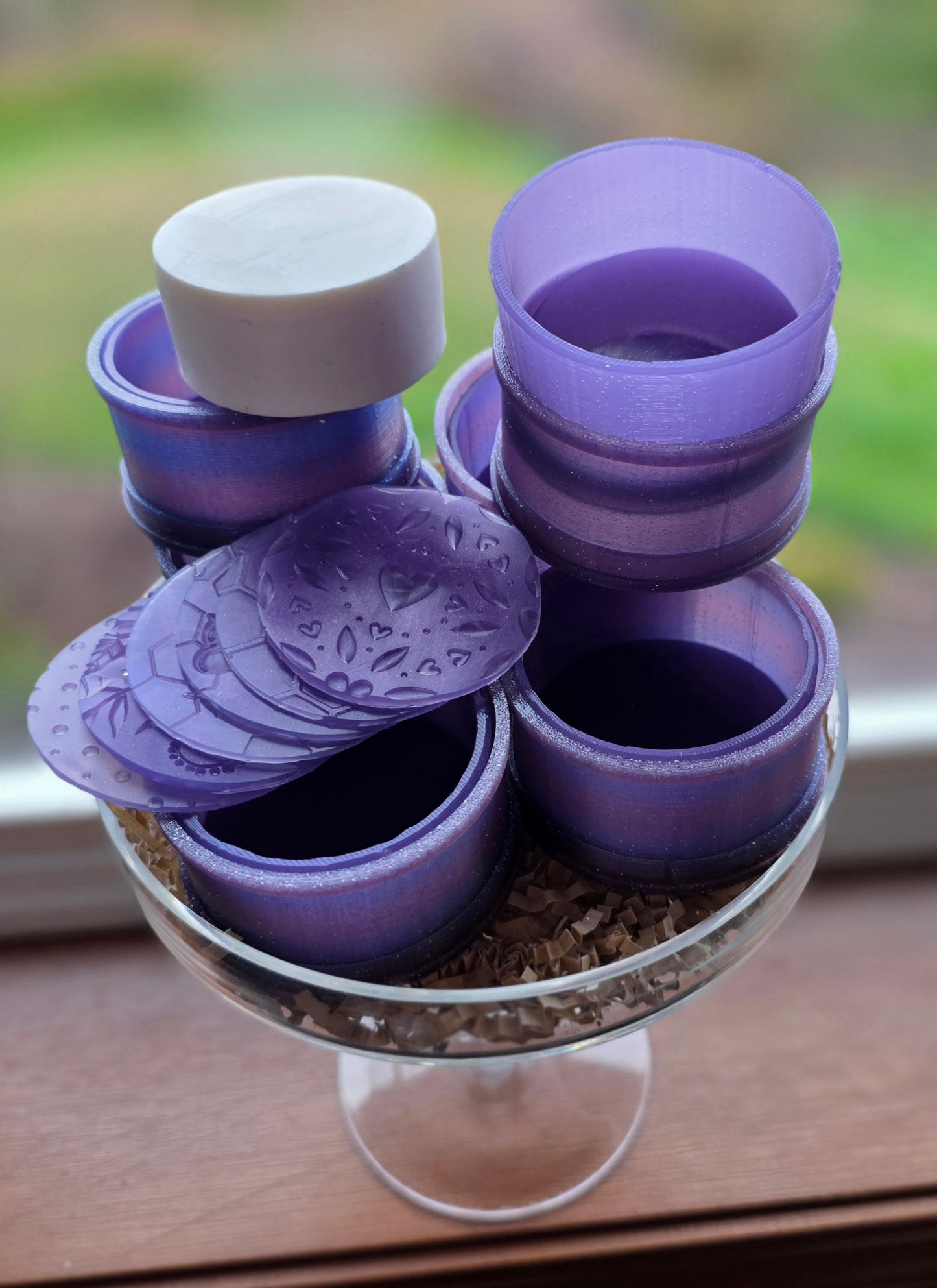PLAIN PIXIE BLING CUP SET - (2-1/8") (SET OF 6)