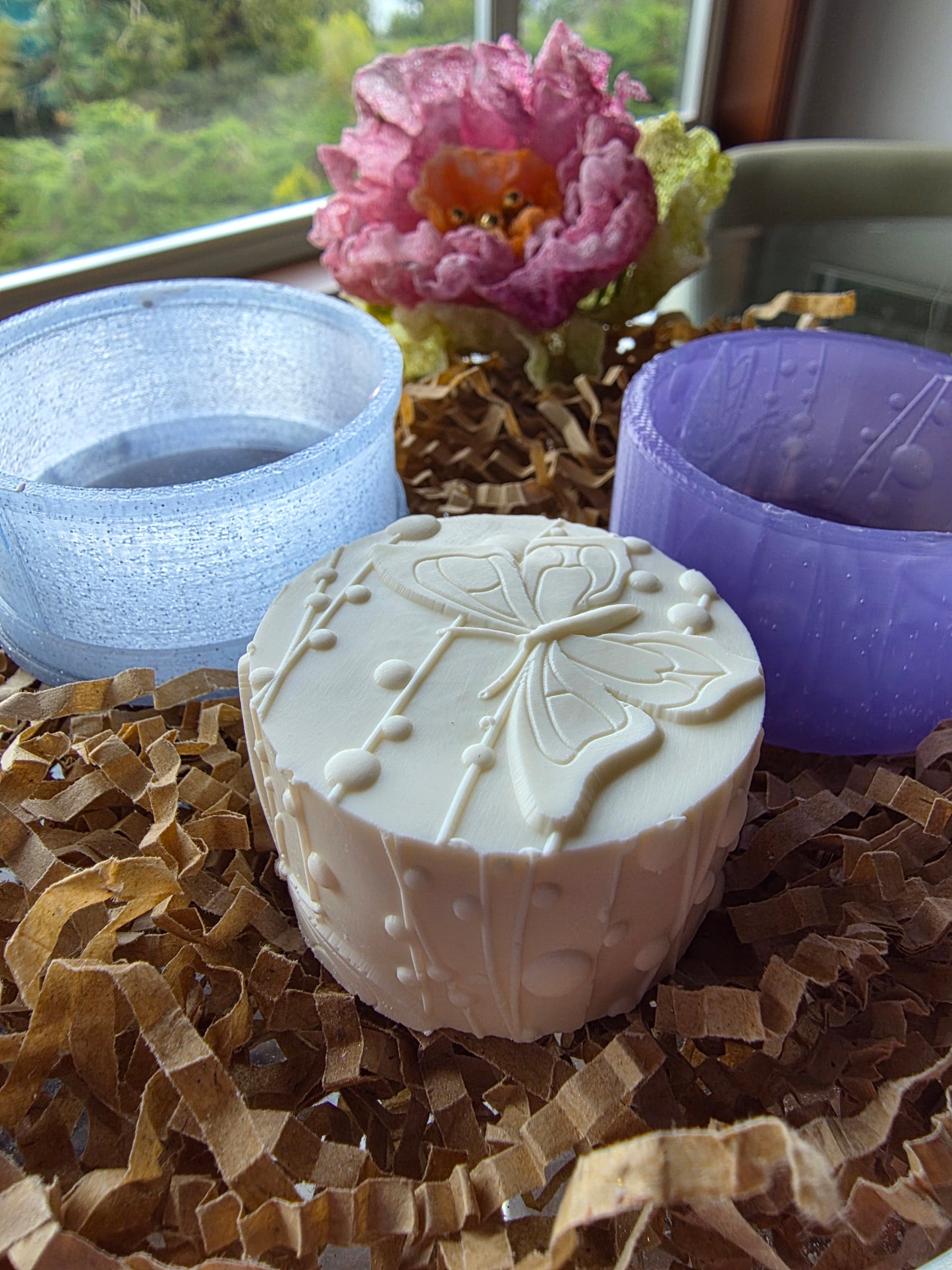 MOTHER'S DAY/FATHER'S DAY PIXIE BLING CUPS AND TOPPERS (2 1/8) & (1-3/4) BENTY AND PIXIE