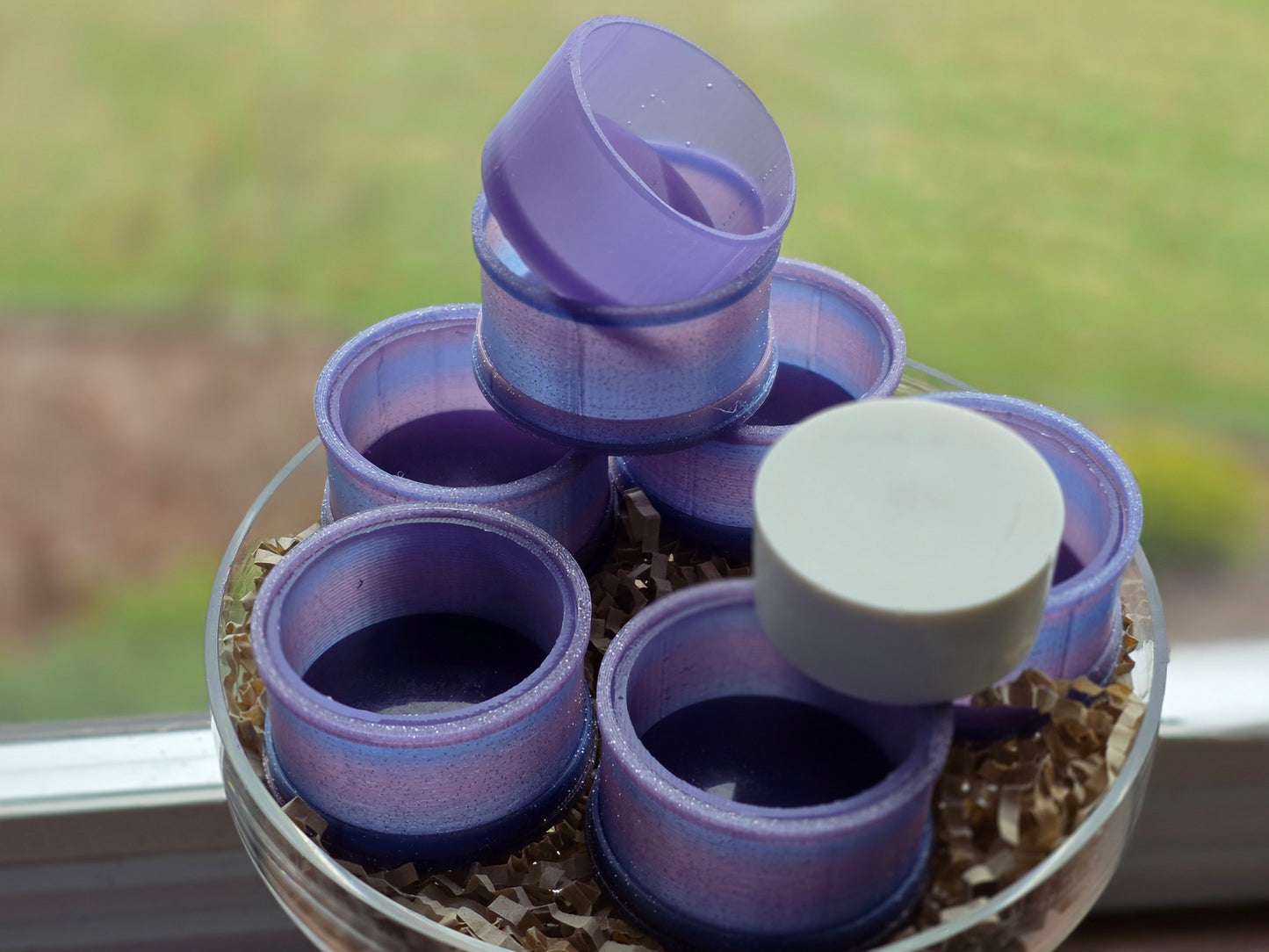 MINI PLAIN PIXIE BLING CUP SET - (1-3/4") (SET OF 6) AND (SET OF 8)