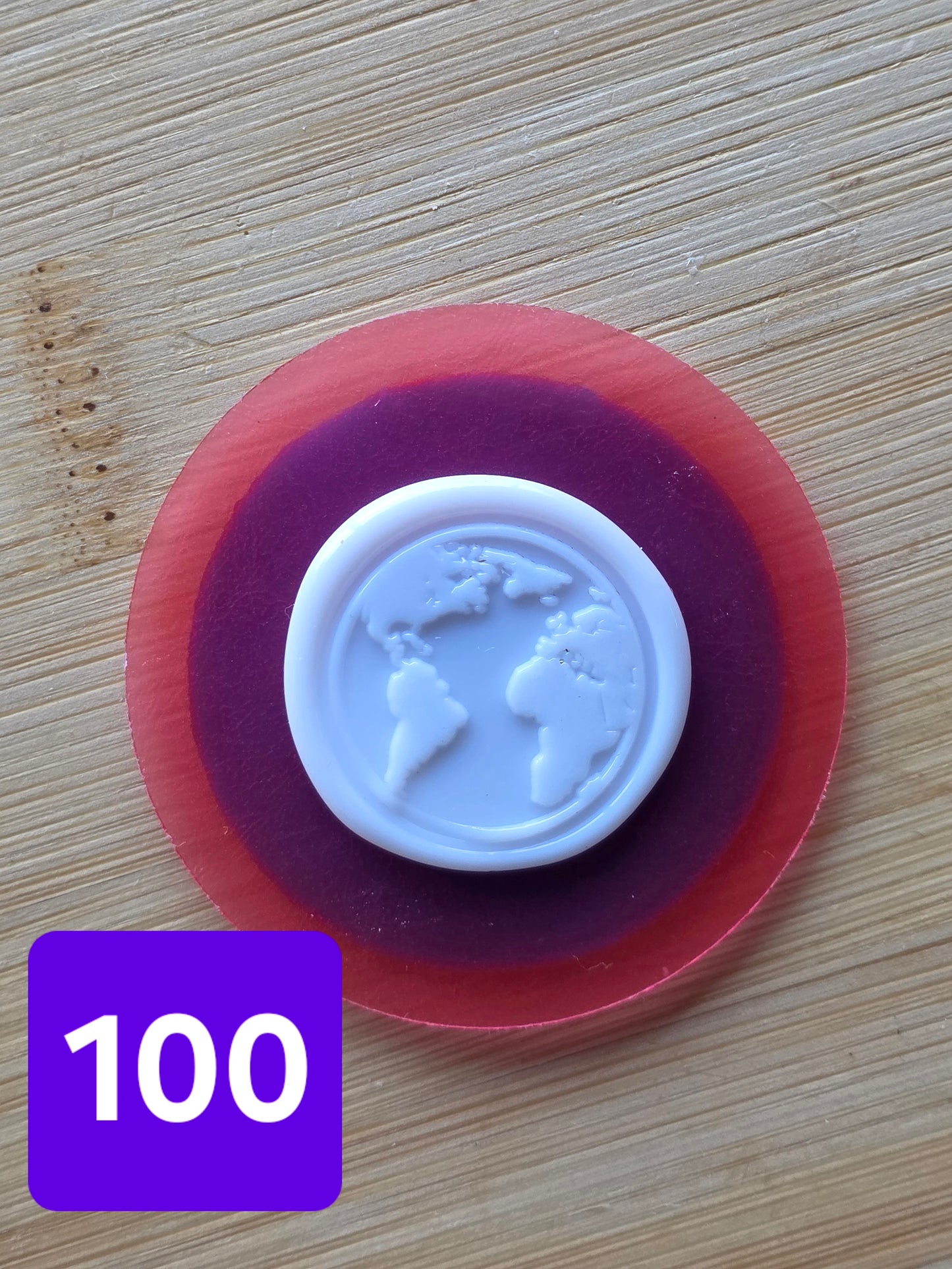 BLUE SPACE MEDALLION CHOCOLATE MOLDS