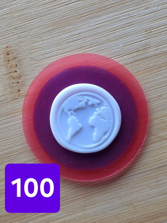 BLUE SPACE MEDALLION CHOCOLATE MOLDS
