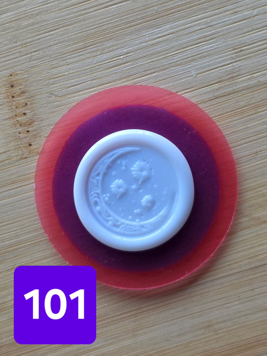 BLUE SPACE MEDALLION CHOCOLATE MOLDS