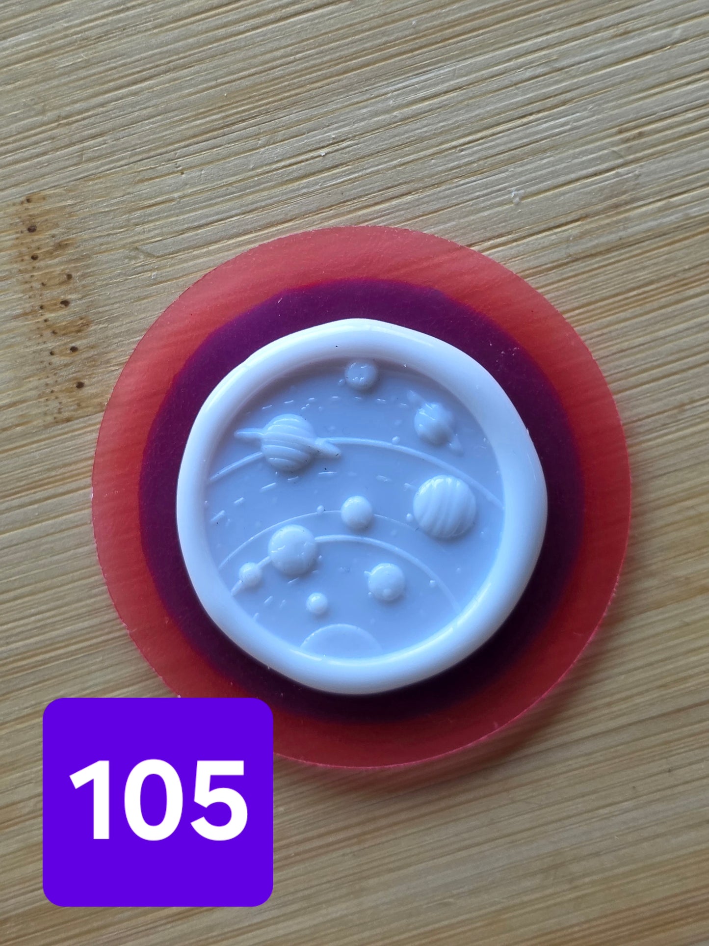 BLUE SPACE MEDALLION CHOCOLATE MOLDS